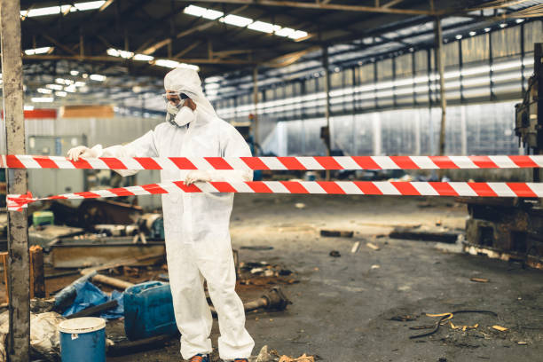 Professional Biohazard technician working in Big Bear Lake, CA